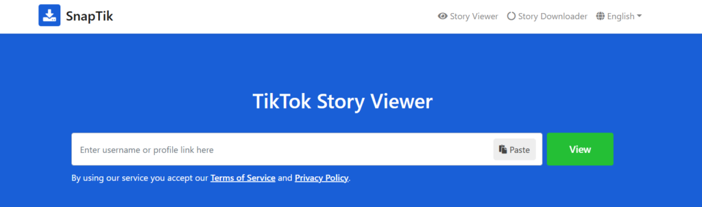 TikTok Story Viewer by SnapTik