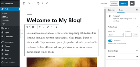 wordpress blog