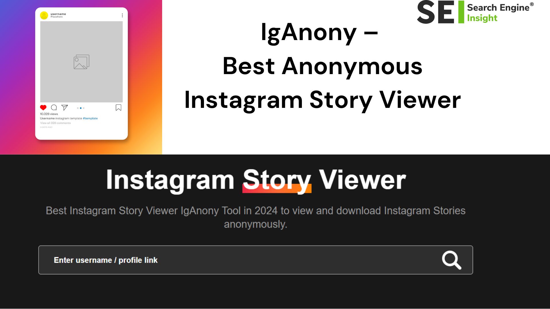 IgAnony – Best Anonymous Instagram Story Viewer