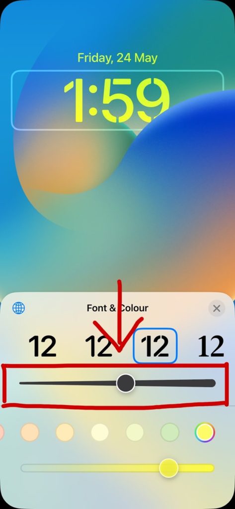 Step 3 How to Customize the Clock Font and Time Display on the iPhone Lock Screen