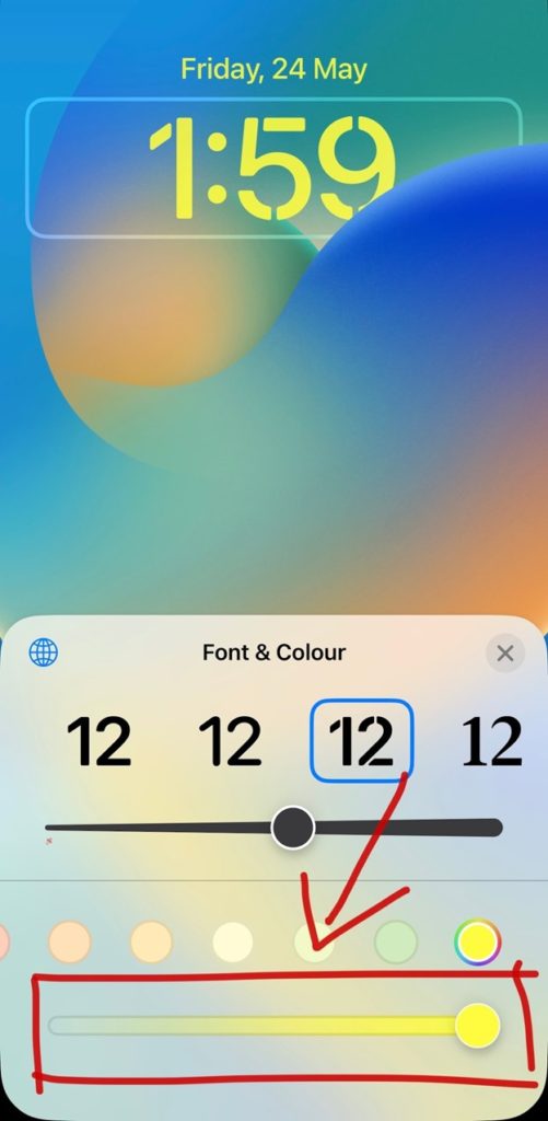 Step 4 How to Customize the Clock Font and Time Display on the iPhone Lock Screen
