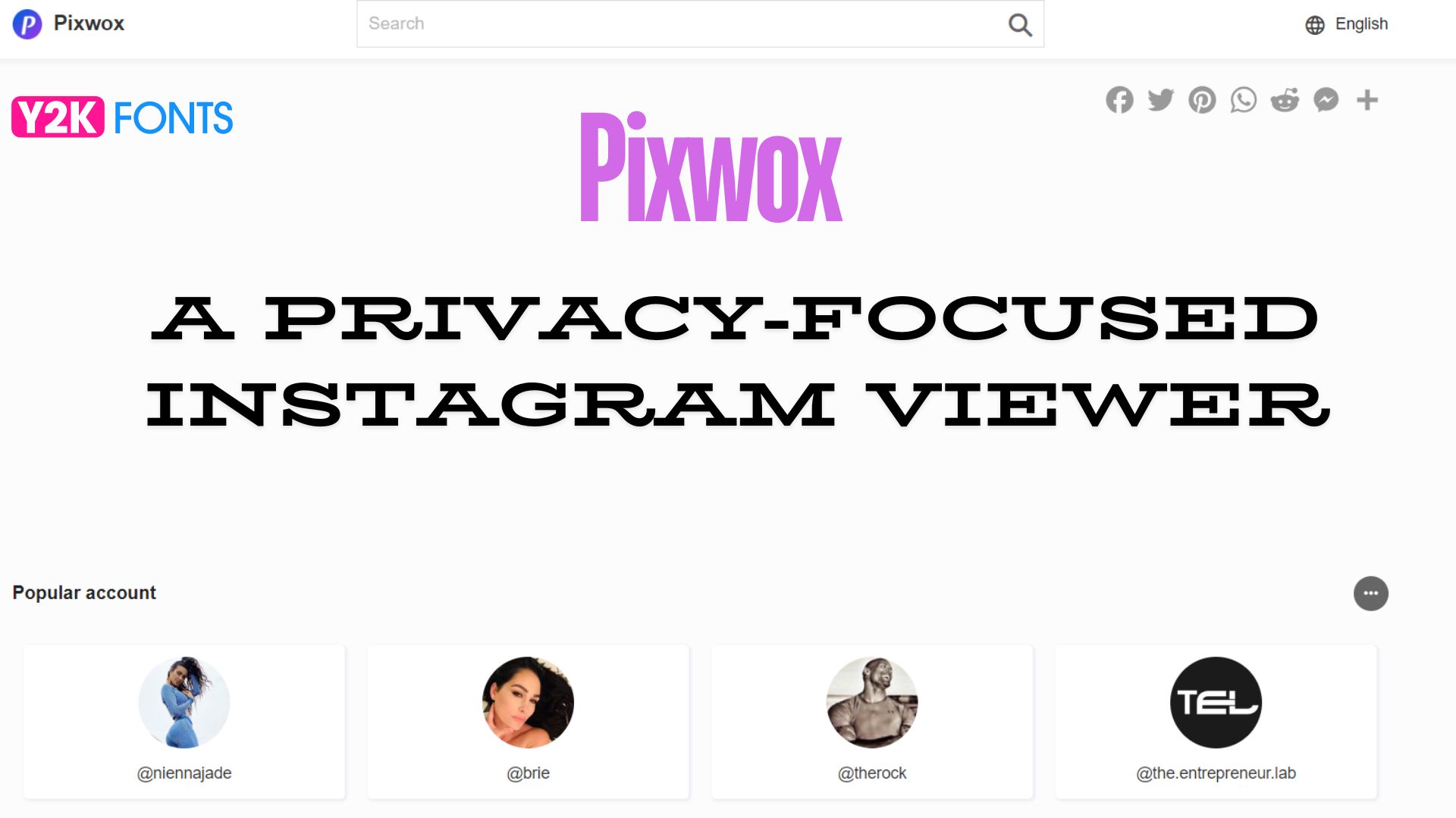 Pixwox: A Privacy-Focused Instagram Viewer